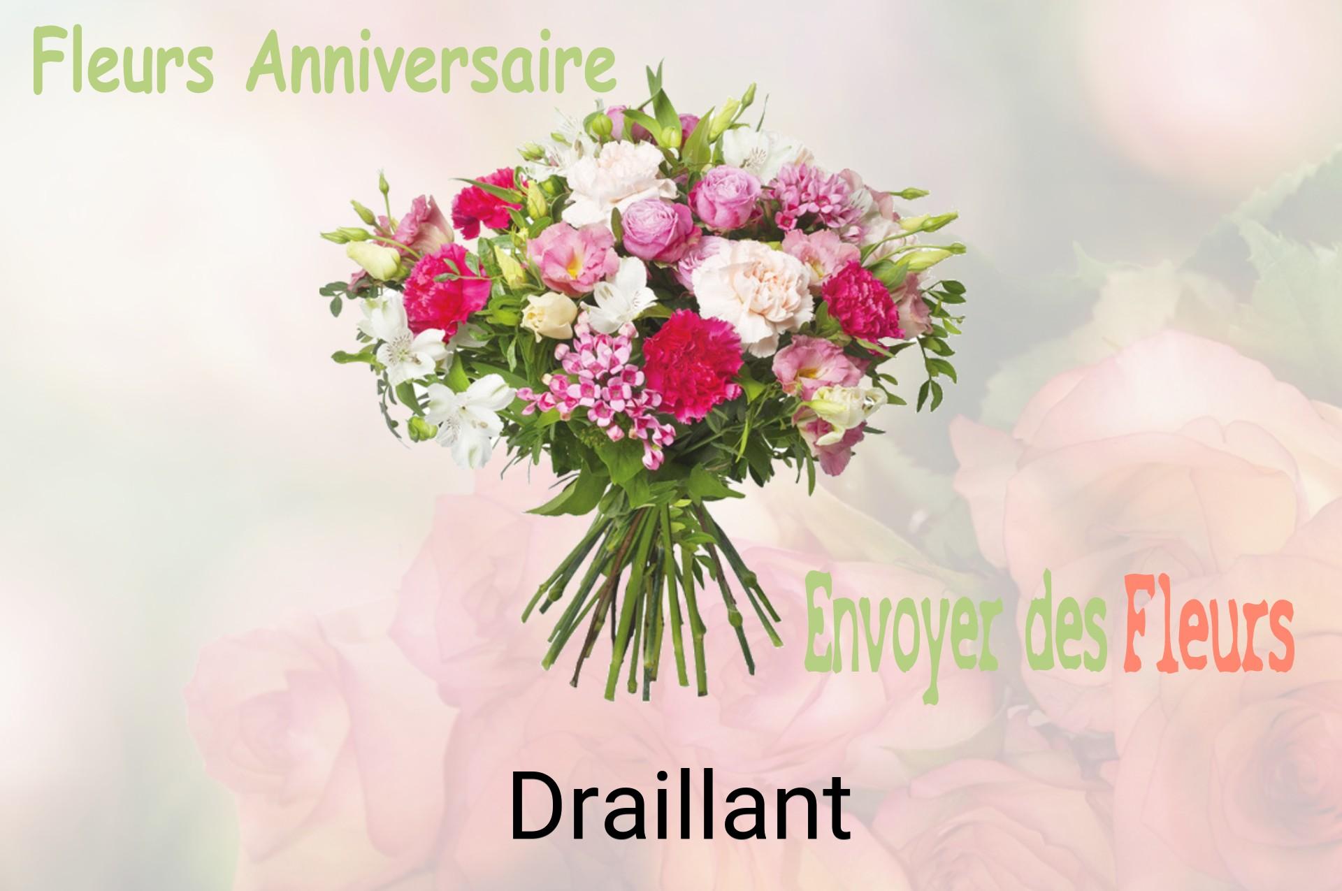 Bouquet de fleurs d’anniversaire livré à Draillant